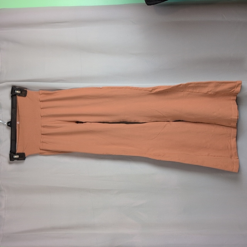 FP Movement by Free People Tan Wide-Leg Flare Leggings